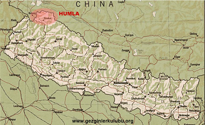 nepal_humla_map